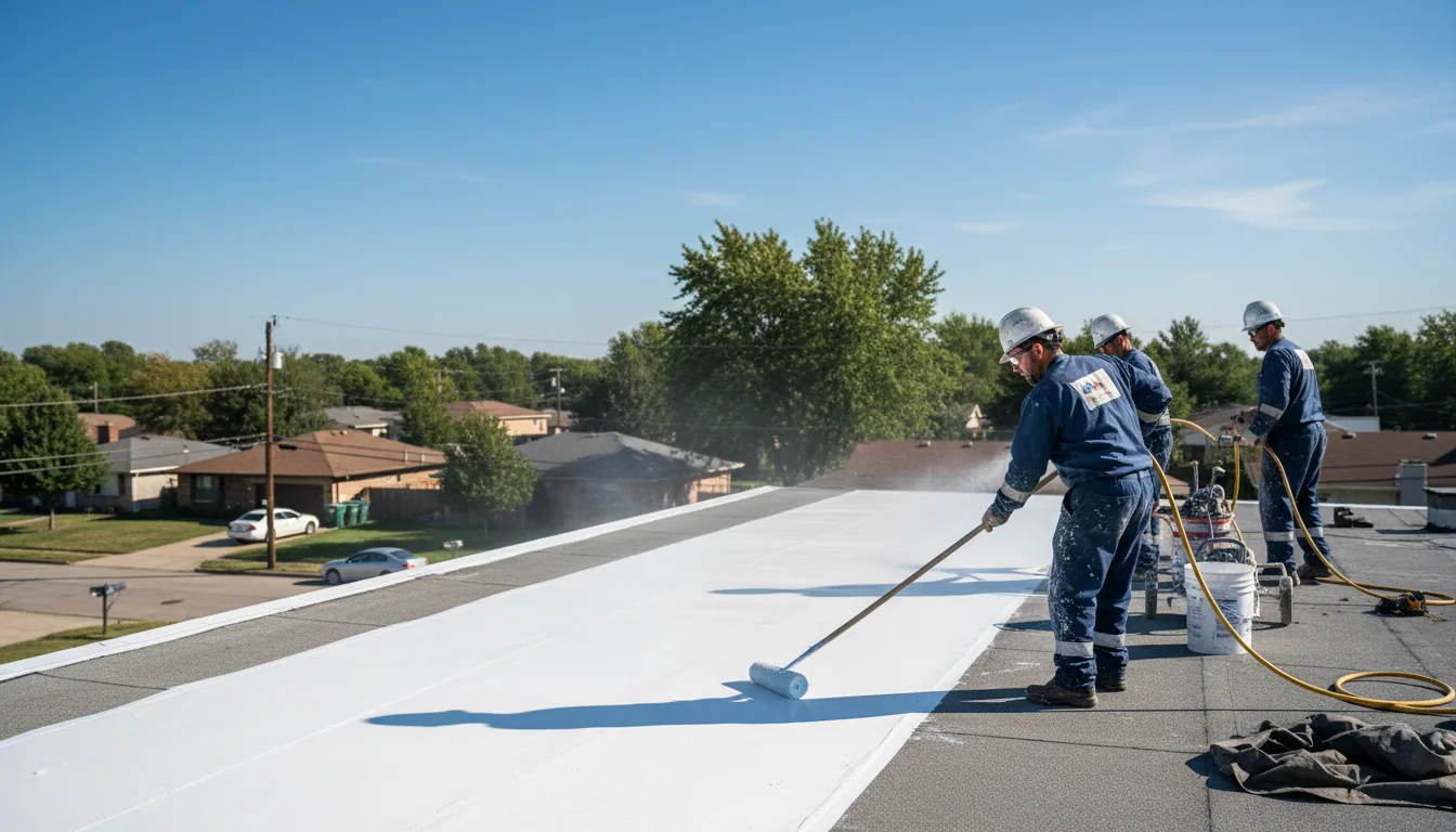 Commercial roof coating in Laurel, IA near me